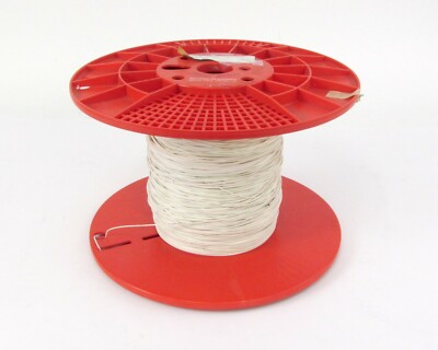 1 Spool 980' Raychem 44/0412-20-9 Hook Up Wire Silver Coated Copper 20 AWG 600V