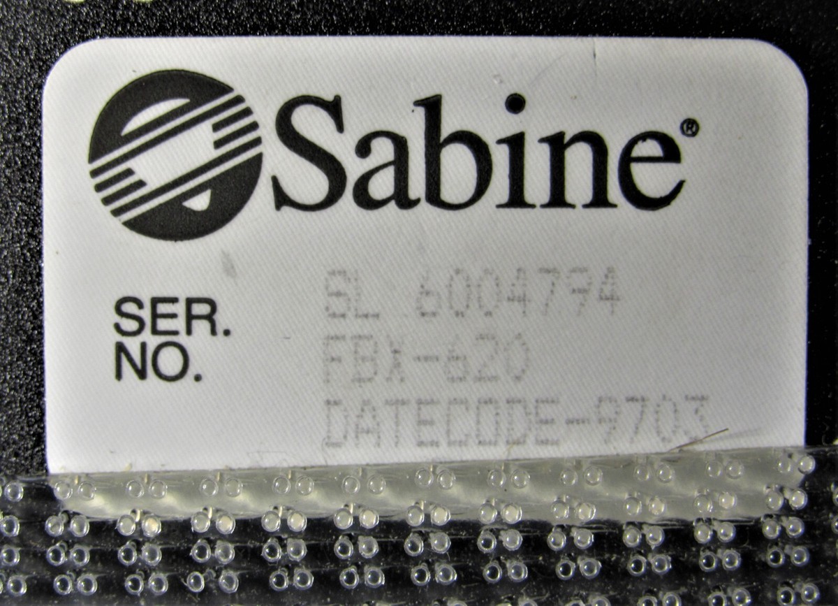 Sabine FBX Solo SL-620 Feedback Controller with Power
