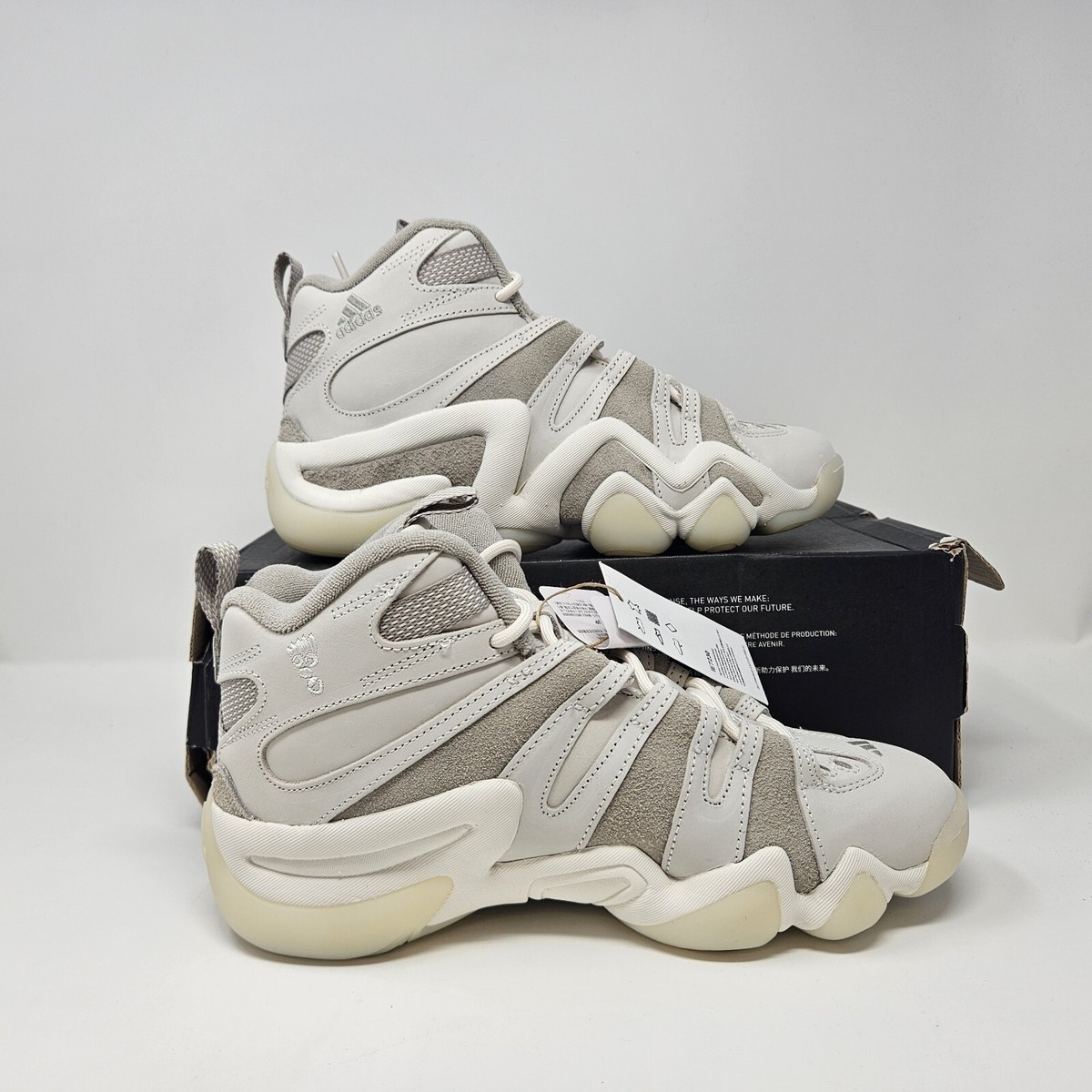 Unisex Adidas Crazy 8 'Off White/Sesame' / IE7230 / Size 6.5 Men's
