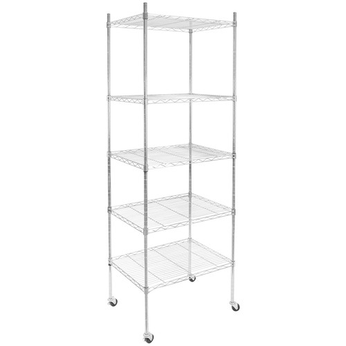 5-tier-chrome-wire-shelving-on-wheels-versatile-adjustable-shelf-height