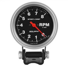 Autometer Standard 2-58in 8000 Rpm Pedestal Mount Tachometer Sport Comp