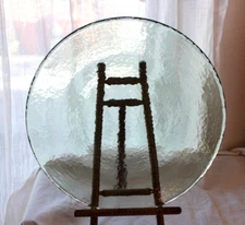 Fire And Light Recycled Glass 11" Dinner plate Celery green