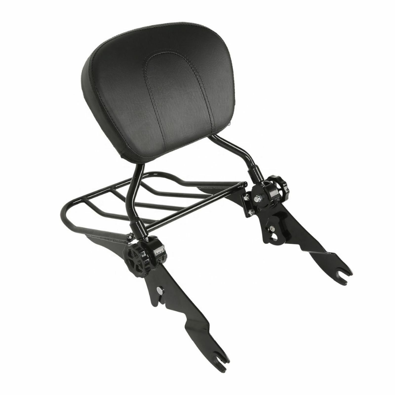 Detachable Black Sissy Bar w/Rack for Harley-Davidson FLHX Street Glide 09-09