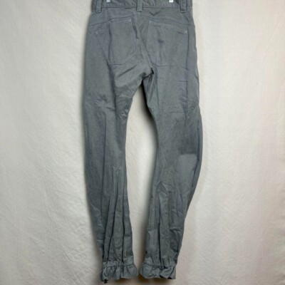 JOHN GALLIANO 3D pockets, drawstring hem, cargo pants, khaki, size