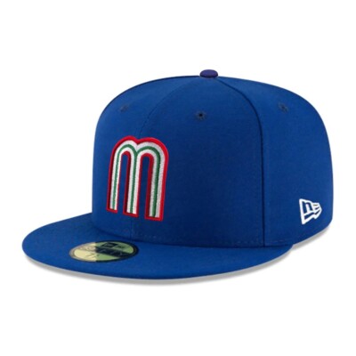 New Era 59FIFTY Fitted Mexico Hat Mexican National Baseball Team Cap  Blue