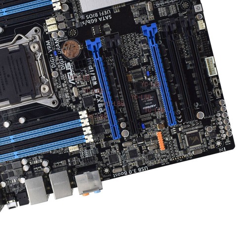 ASUS P9X79 WS/IPMI Motherboard ATX Intel X79 LGA2011 DDR3 64GB SATA2/3 RJ45+I/O - Afbeelding 6 van 7