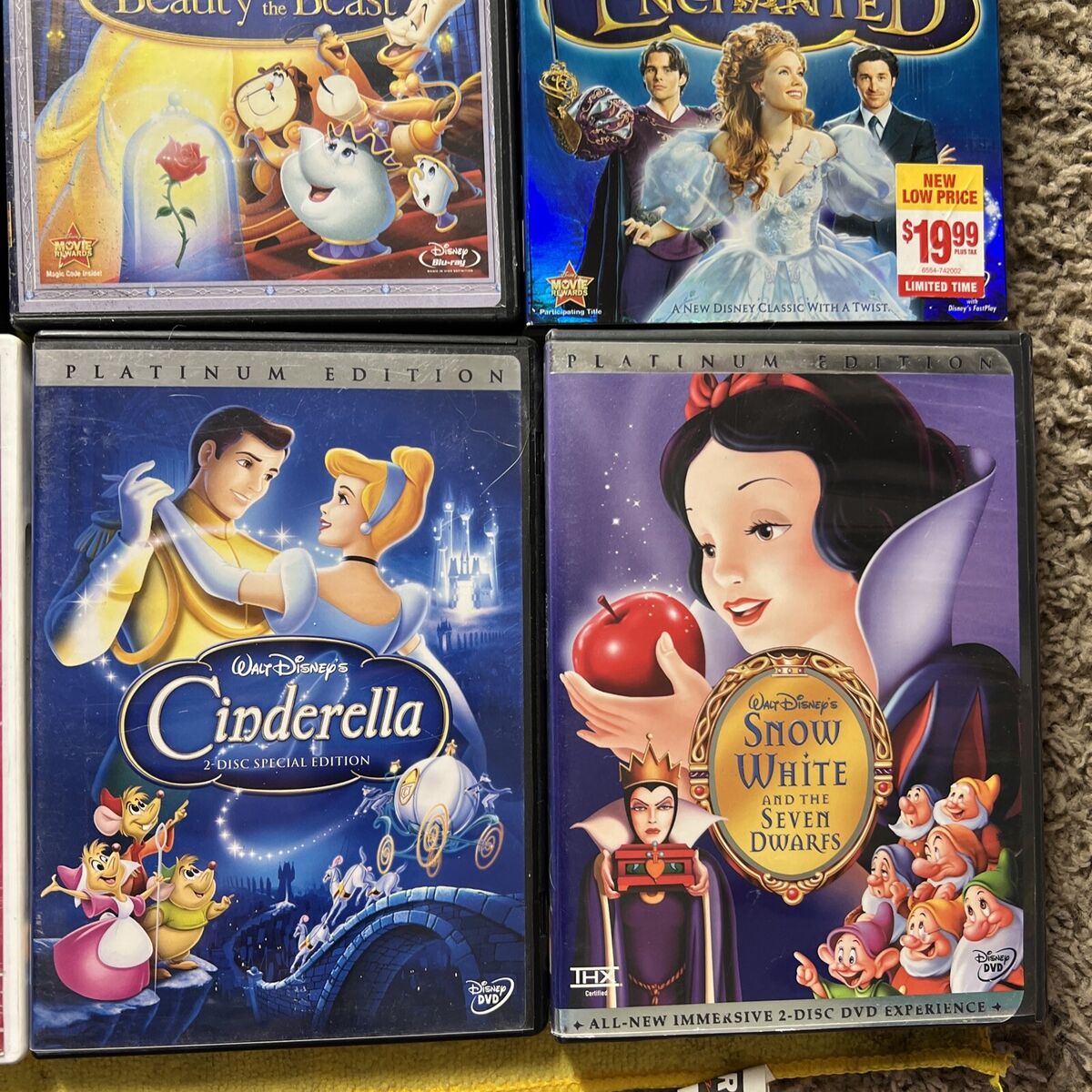 8 Classic Disney Princess Dvds Cinderella Snow White beauty & beast Lil Mermaid 8 Classic Disney Princess Dvds Cinderella Snow White beauty & beast Lil Mermaid