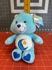 Vtg 2003 Care Bears Bedtime Bear Small 8" Stuffed Blue Plush Toy w Tags