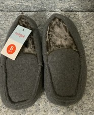 Cat Jack Boys' Carmelo Children's Winter Moccasin Slipper Shoes Sz S 13/1