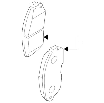 Genuine Nissan Pad Kit - Disc Brake D1060-9HE0B