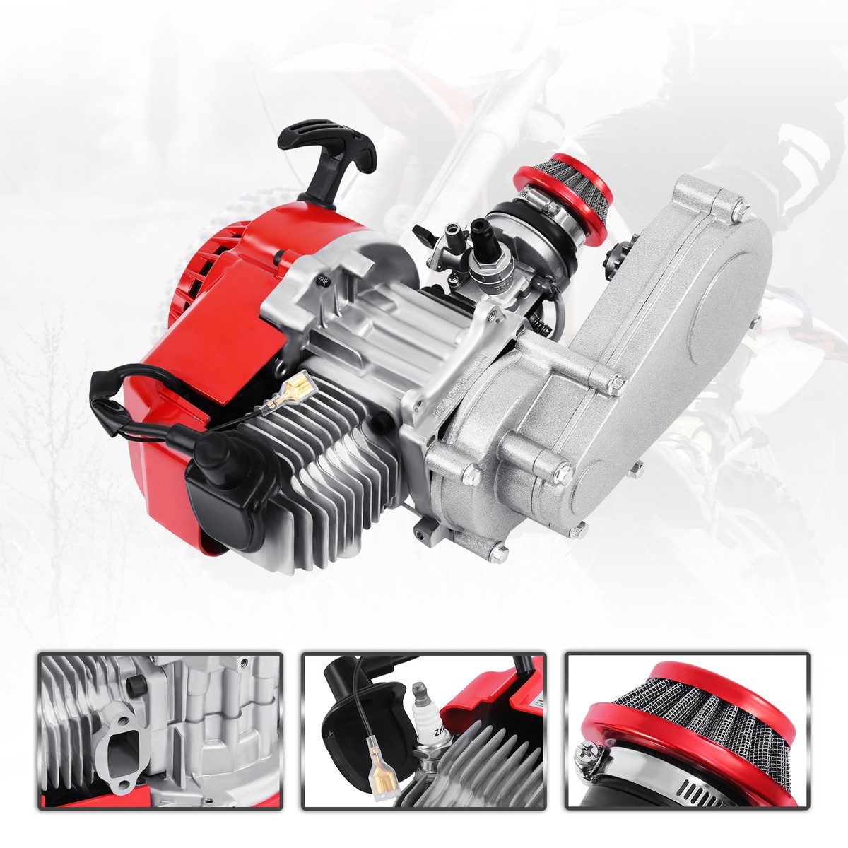 Samger 49CC 2-Takt Motor Mit Griff – Für Pocketbike, Quad & Mini-Bikes