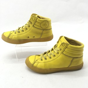 converse yellow leather