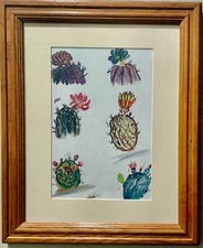 Cacti in Bloom   by Ted DeGrazia