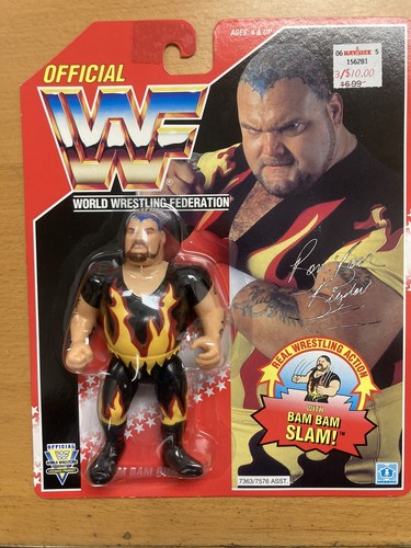 WWF HASBRO RED CARD BAM BAM BIGELOW, MOC, NEW, WWE...