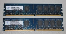 NANYA DDR2 667MHZ Server Memory RAM 2GB (2x1GB) PC2-5300 - NT1GT72U8PB0BY-3C
