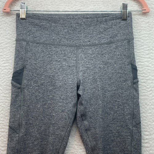Ivivva by Lululemon Leggings Girls 14 Gray Gym Workout Athleisure Yoga Athletic - Picture 4 of 13