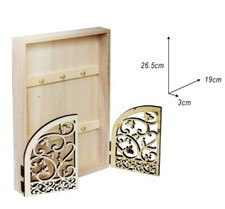 Cassetta portachiavi da parete in legno NATURALE 6 posti Casa  porta chiavi