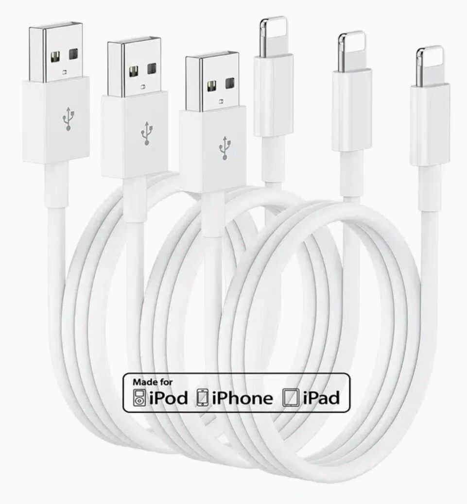 10ft iPhone Charger Cable 3-Pack Fast Charging Durable-image