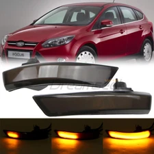 LED Side Mirror Light For Ford Focus MK2 MK3 Mondeo MK4 W/ Turn Signal Lamp L+R