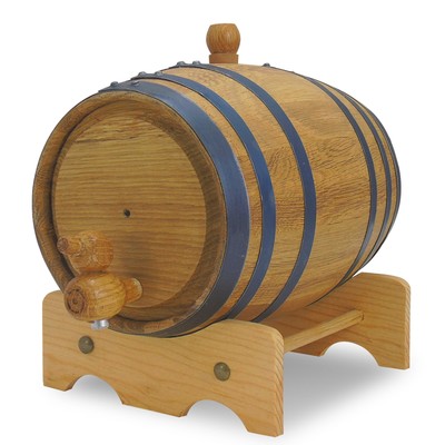 - 1 L Premium Distillery-Grade Oak Barrels for Aging Whiskey, Rum, and More, ...