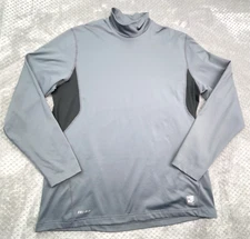 Nike Pro Combat Fitted Shirt Mens XL Gray DriFit L/S Base Layer Outdoor Training