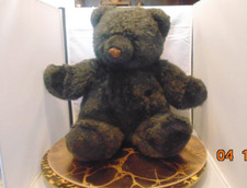 Applause Vintage 1985 Dark Brown Teddy Bear 22" Plush Animal 4158 Wallace Berrie