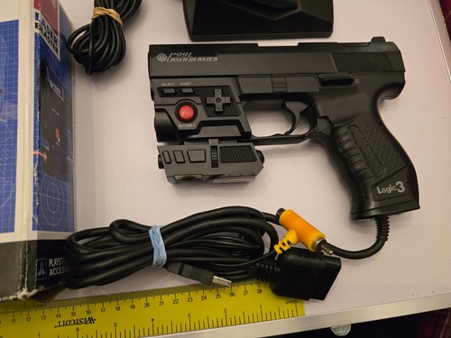 SONY PLAYSTATION 1 2 PS1 PS2 LIGHT GUN PISTOL G-Con Kickback Recoil Reload Pedal - Picture 2 of 6