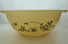 VTG Pyrex Shenandoah Cinderella Mixing Bowl #442 Yellow Green Vine Floral Swirl