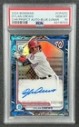 DYLAN CREWS PSA 10 2024 BOWMAN CHROME AUTO BLUE LUNAR REFRACTOR PROSPECT 112/150