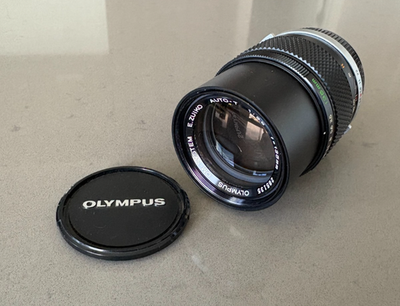 Olympus OM-System E.Zuiko Auto-T 135mm F3.5 Lens with Leather Case