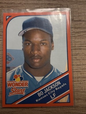 MSA 1990 Wonder Bread Stars Bo Jackson #1 Kansas City Royals Auto Base Card