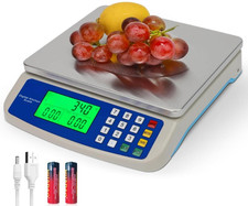 Báscula digital cocina 30kg 66lb acero inoxi...