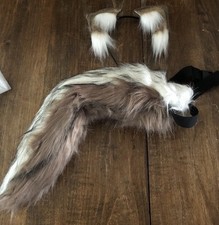 Squirrel tail and headband ears cosplay costume