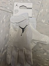 Guantes de fútbol americano Nike Jordan 2026-NWTS-Nike tejido vapor bloqueo mosca blancos XLARGE