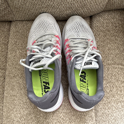 Nike Air Zoom Pegasus 33 Women s Running Shoes Breathable Mesh Gray Pink Black