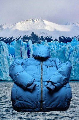Helly Hansen Blue Parka winter Waterproof Wind Chill Cold Facts S/P