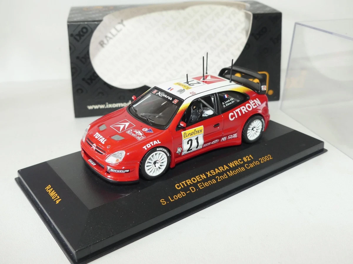 Miniature Citroën DS3 WRC - Sébastien Loeb - Vainqueur Monte-Carlo 2012 - Spark 1/43