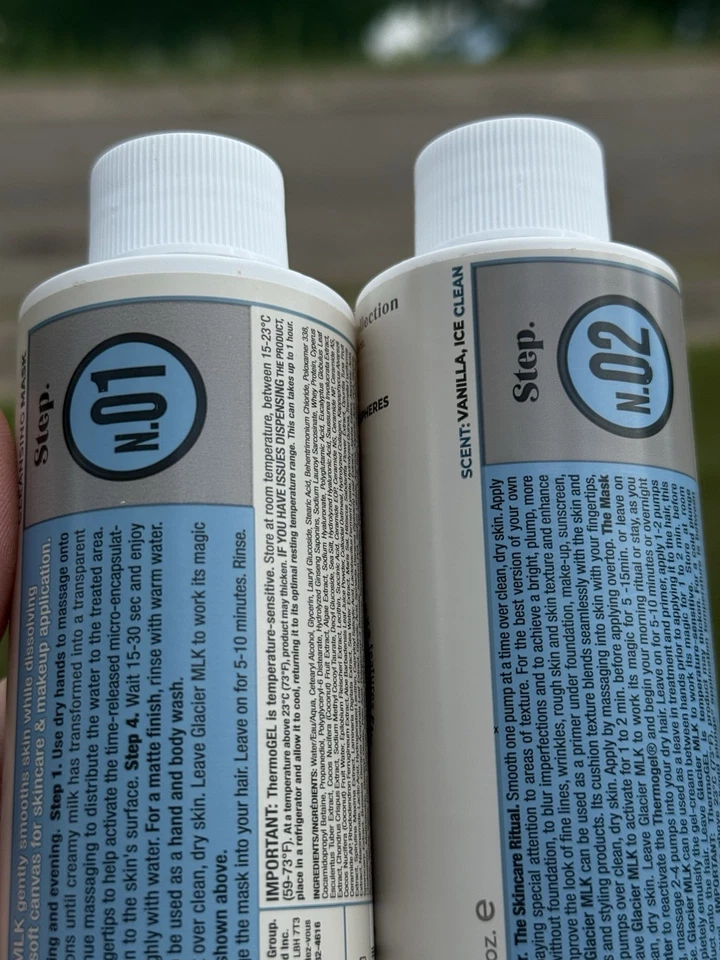 Mascarilla limpiadora Tweak'd by Nature Thermogel-in-Froth Glacier MLK 6 OZ Foto 4 de 4