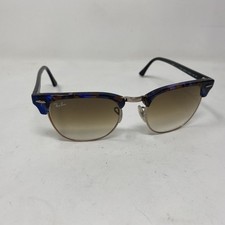 Ray-Ban RB3016 1256/51 51-21-145 Marble Black W/ Brown CLUBMASTER I36