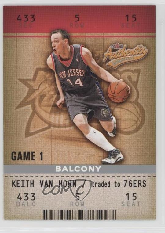 2002-03 Fleer Authentix Balcony 177/250 Keith Van Horn #100 3c7