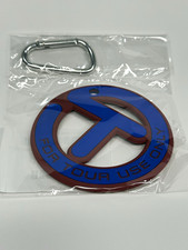 Scotty Cameron Circle T For Tour Use Only PVC Golf Bag Tag Carabiner Blue Red
