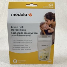 Medela Breastmilk 6oz Storage Bags - Pack of 25 new in box