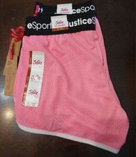 2X Justice Sport Girls EDF Mesh Dolphin Shorts Medium 10 - Flash Pink NWT