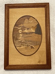 Jeff Nelson Hudson River Inlay “SEASCAPE” Wood Marquetry #63