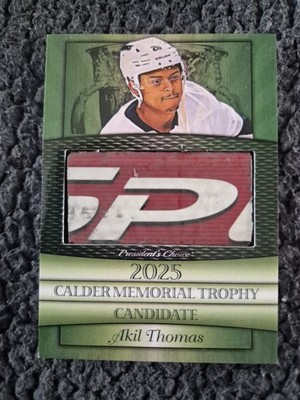 2025 President Choice Calder Memorial Trophy Kandidat Akil Thomas 3/10 La Kings