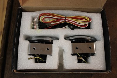 Bling LED Fog Driving Lamps BL5000K Kit 2 Light Set White Corona Angel Eye