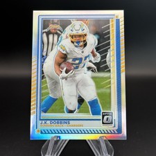 J.K. DOBBINS 2025 DONRUSS OPTIC FOOTBALL HOLO PRIZM CHARGERS Q6383