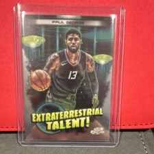 Topps Cosmic Chrome Paul George ET-15 Extraterrestrial Talent Clippers NBA Card