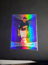 GEORGE SPRINGER ROOKIE CARD 2010 Bowman Platinum TEAM USA RC  Astros Jays. rookie card picture