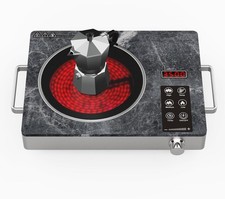 Gveyajo Single Electric Ceramic Hob 3500W Portable Touch & Knob Controls